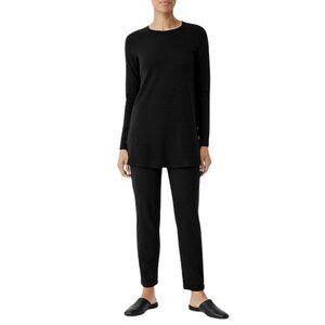 Eileen Fisher Women's Stretch-Ponte Pants in Black- Size Large